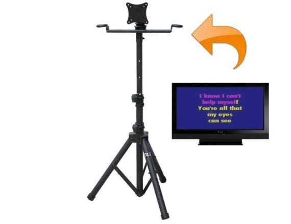 Karaoke Monitor Stand w/19" LED TV