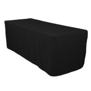 6 Foot Table Black Table Cloth