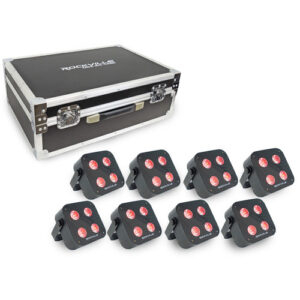 Rockville IR4 | Battery Powered Uplights | 8-Pack
