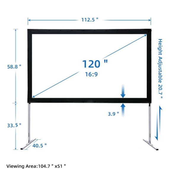 ScreenPro 120 Inch Projector Screen
